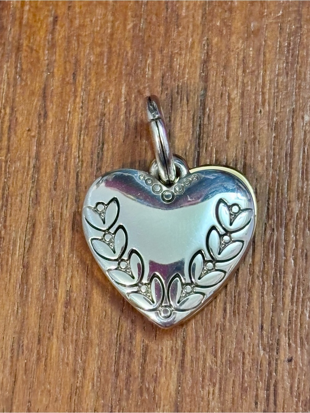 🦃Listing! Brighton Grateful charm Gold Silver Heart reads Count your Blessings - Picture 3 of 8